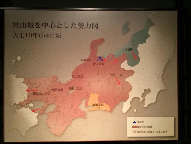 富山城勢力図